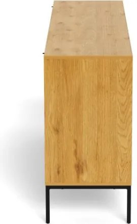 Komoda Palmdale 158 cm dub divoký/černý