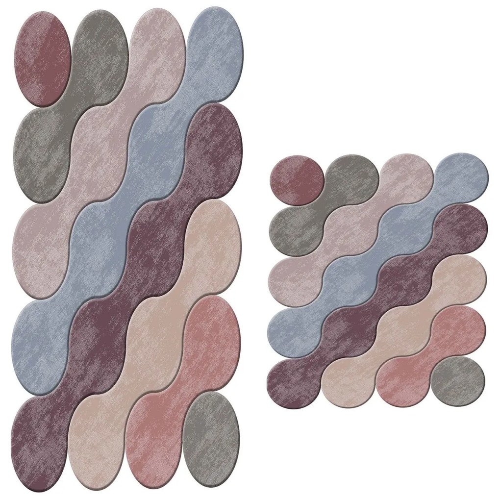 Kúpeľňová súprava kobercov DUALITY mix farieb