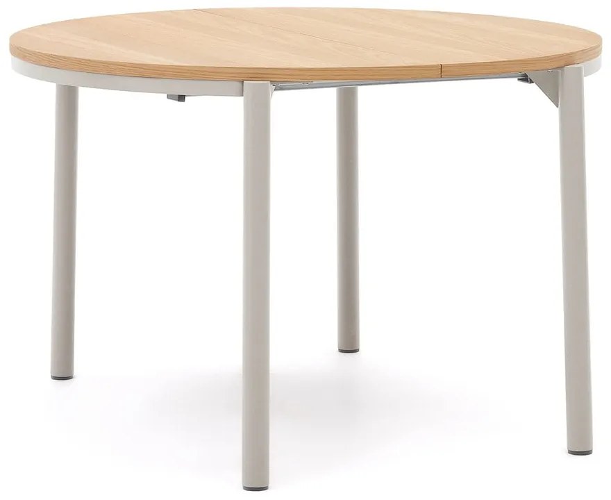 Okrúhly rozkladací jedálenský stôl v dekore duba ø 120 cm Montuiri – Kave Home