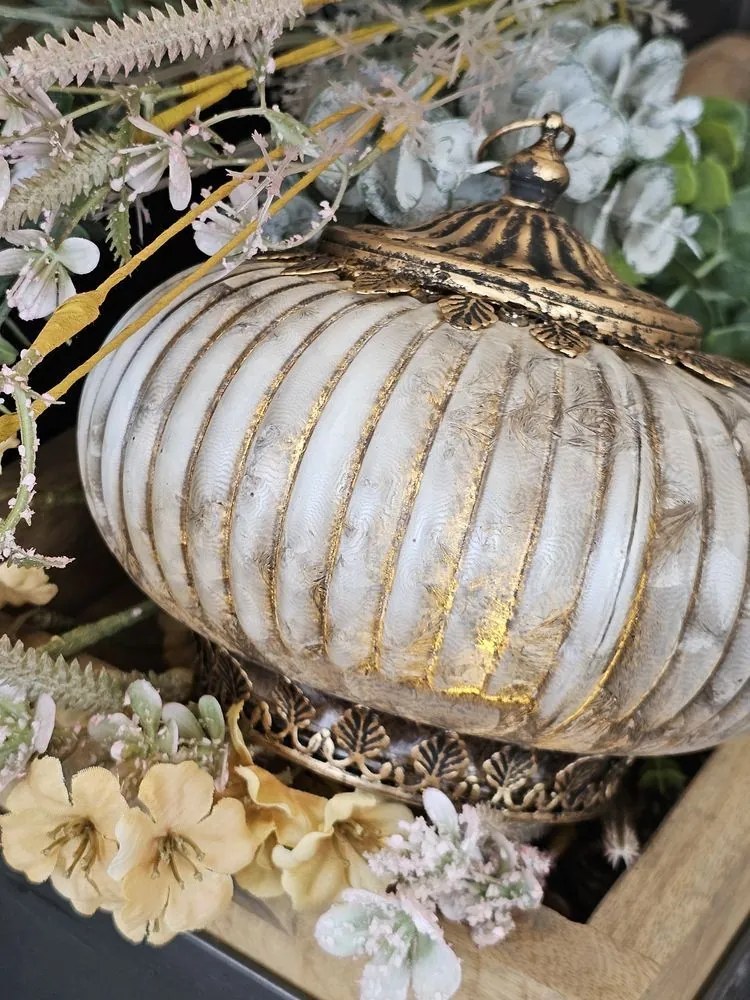 Ružová sklenená svietiaca LED lampáš Balli - Ø 17*14 cm