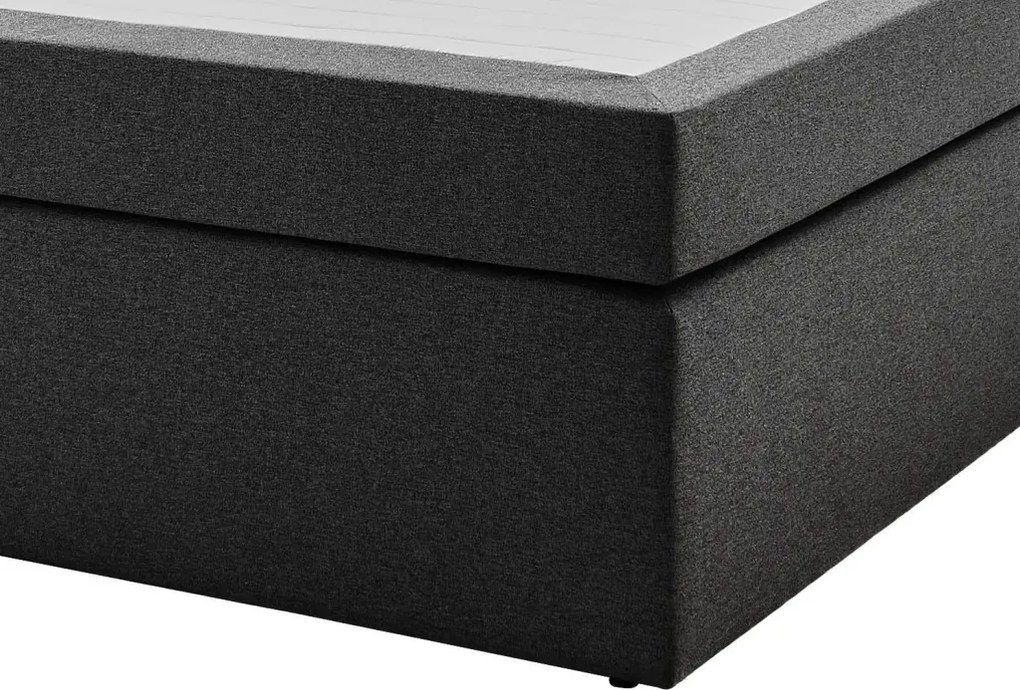 Posteľ boxspring Aston 120x200 cm, antracitovo šedá látka