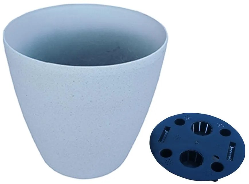 Obal na kvetináč KLS160004C  35x35,5 cm  biely