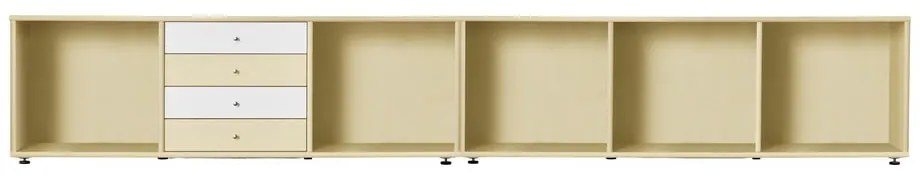 Svetložltá nízka komoda 267x61 cm Mistral – Hammel Furniture