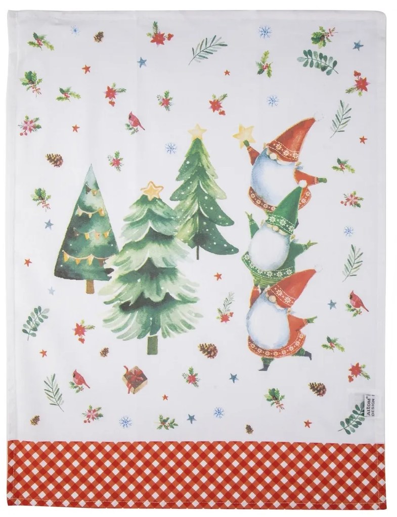 Altom Kuchynská utierka Winter Gnomes 45 x 60 cm