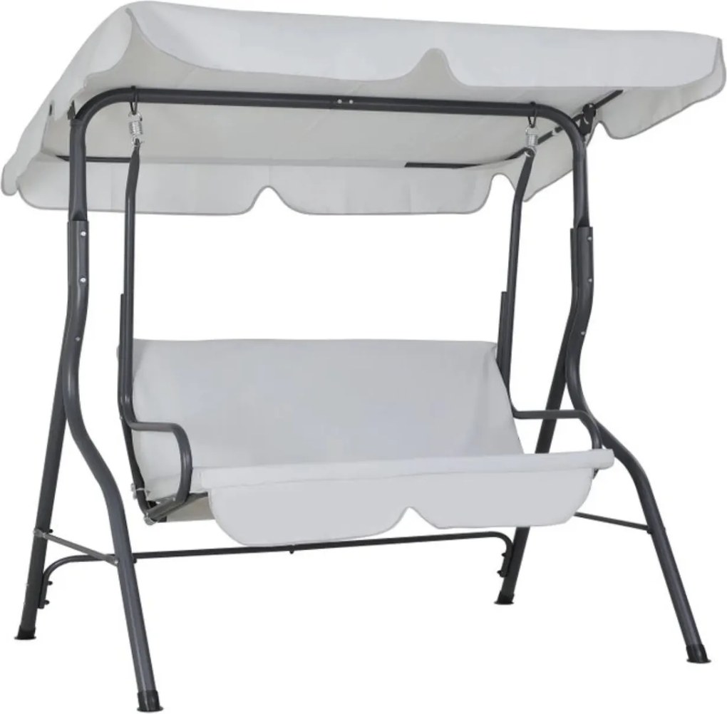 Záhradná hojdačka CANOPS svetlosivá