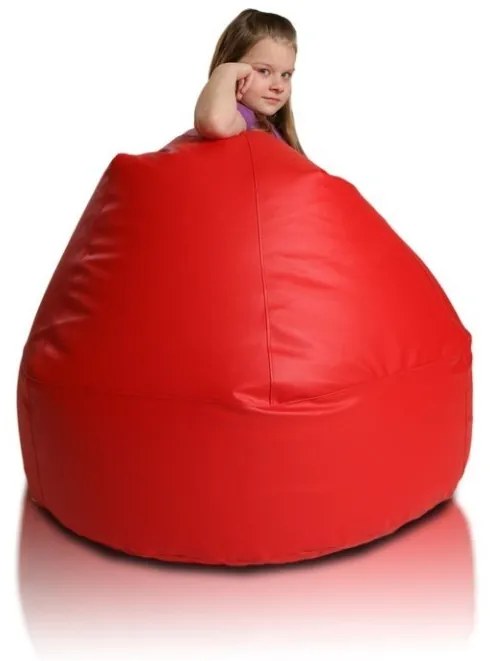 Sedací vak malá guľa červená EMI