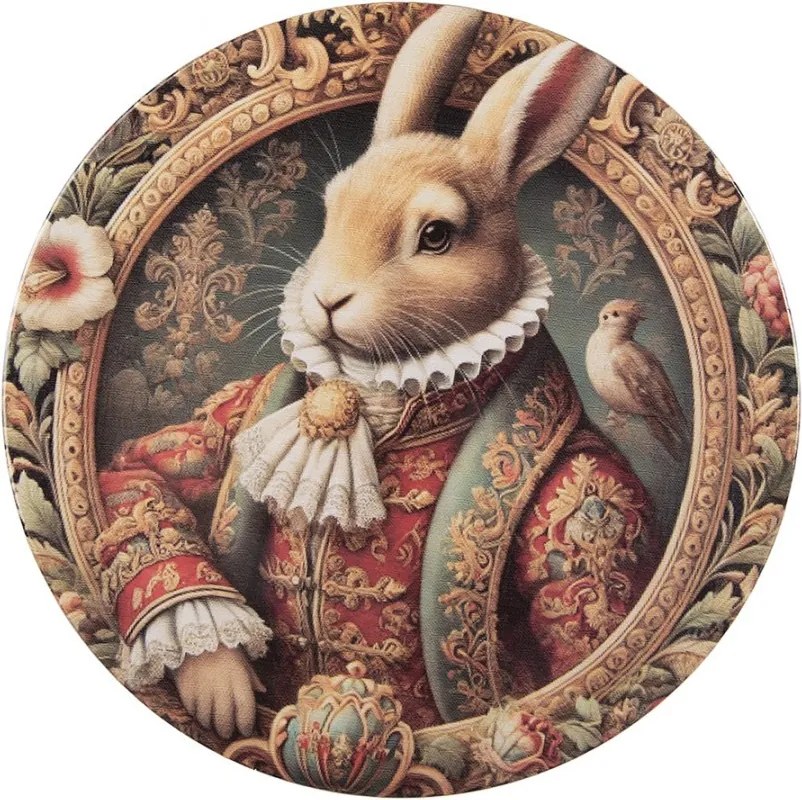 Servírovací umelý tanier Victorian Gentleman Rabbit - Ø 33*1 cm