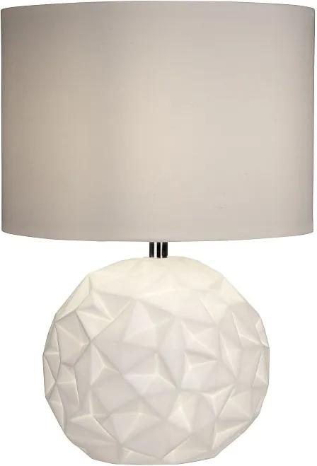 Searchlight EU7534WH Crinkle stolová lampa E14 1 x 40W