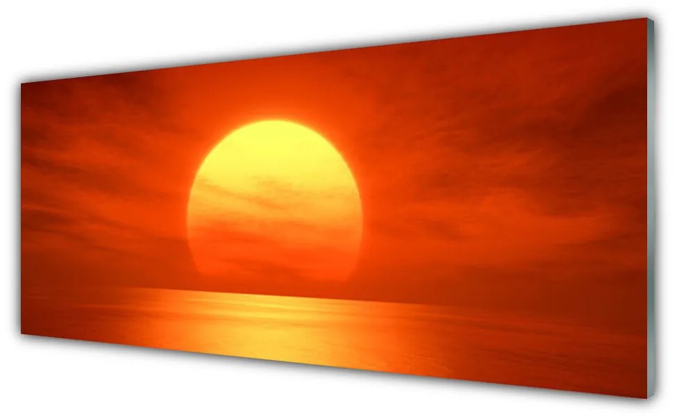 Obraz plexi Západ slnka more 125x50 cm