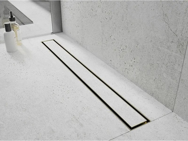 Mexen M13 (2v1) kryt na nerezový žľab 90 cm, zlatá, 1519090