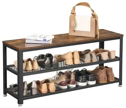 Botník DAVOR hnedá/čierna