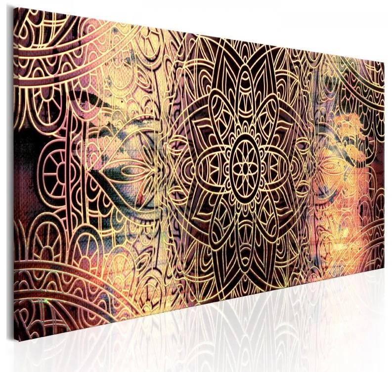 Artgeist Obraz - Mandala: Sunny Poetry Veľkosť: 150x50, Verzia: Premium Print