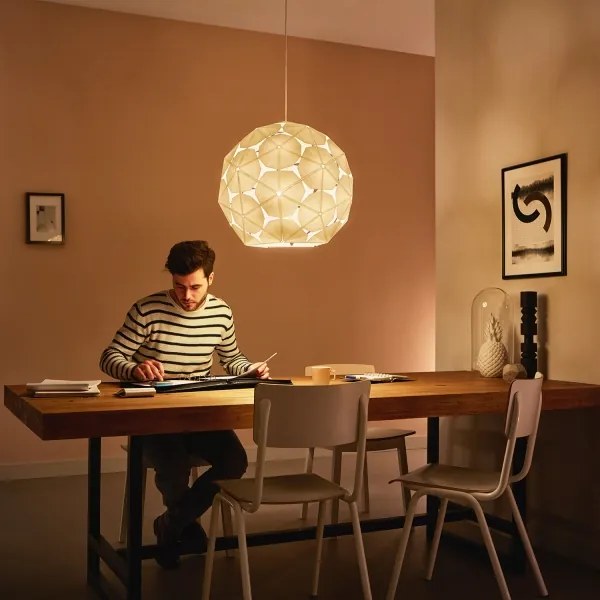 Philips 40914/21/PN - Luster na lanku MYLIVING CORKWOOD 1xE27/60W/230V