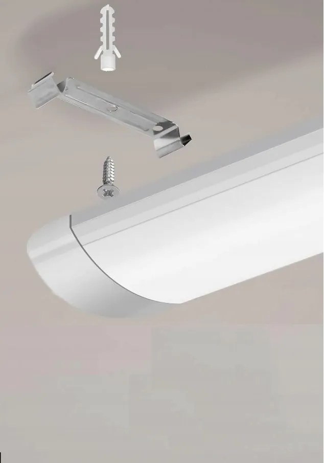 ECOLIGHT LED dielenské svietidlo 120cm - 230V - 40W - IP20 - studená biela