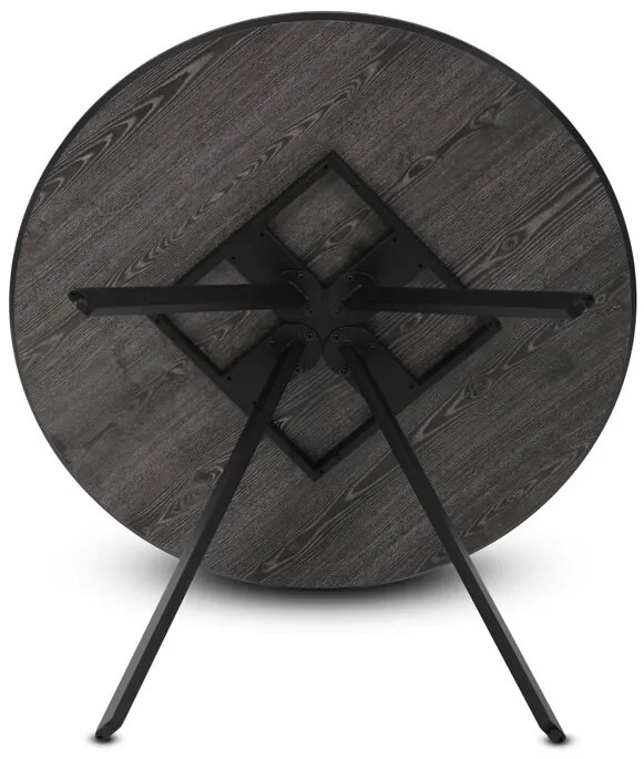 Autronic BONTEC Okrúhly jedálenský stôl 100x100cm, lamino, šedý dub, HT-R5010 GREY Farba: Hnedá