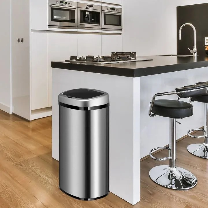 Automatický odpadkový kôš 60 l s pohybovým senzorom, nerez