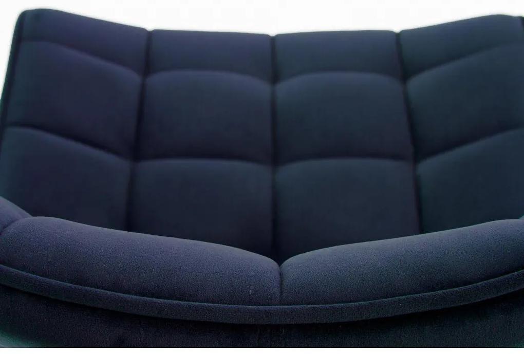 LuxuryForm Stolička ORLEN VELUR - tmavo modrá