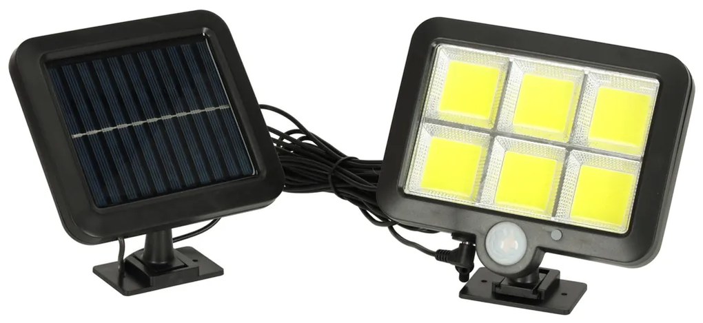 Solárna lampa so senzorom pohybu a súmraku 120 LED