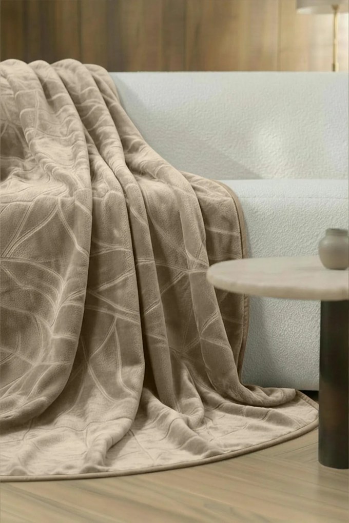 Deka LIV RAZENÝ taupe Rozmer: 160x200 cm