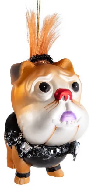 Vianočná ozdoba GLASSO psík 715105