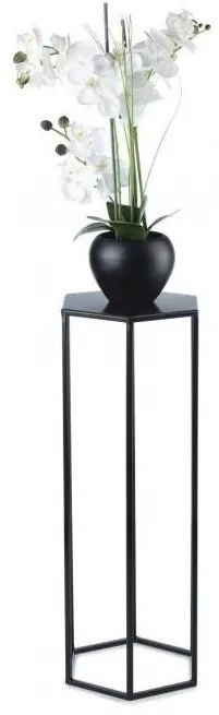 HowHomely Stojan na kvety 70x24 cm čierna 10-1613-70