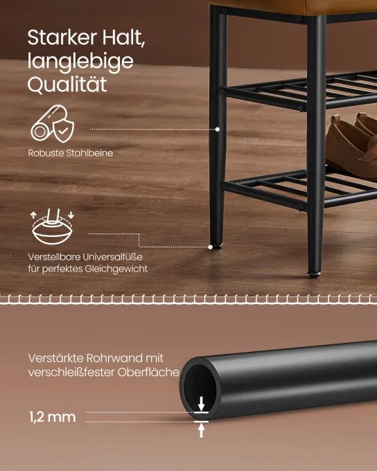 Polica na topánky so sedadlom LSB054K01