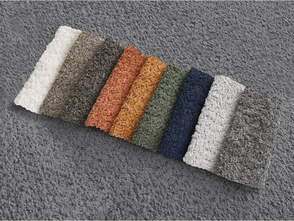 Sivá pohovka z textílie buklé 286 cm Azra – Bobochic Paris