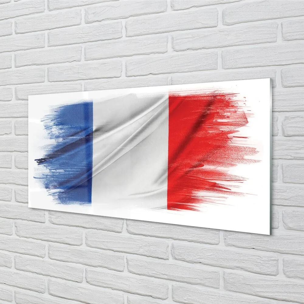 Sklenený obraz vlajka Francúzsko 120x60 cm