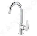 Grohe Start Edge - Umývadlová batéria s otočným výtokom a výpustom, chróm 24201001