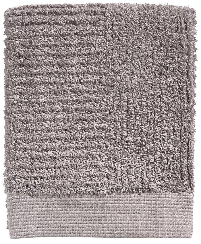 Tmavosivý bavlnený uterák Zone Classic, 70 x 50 cm