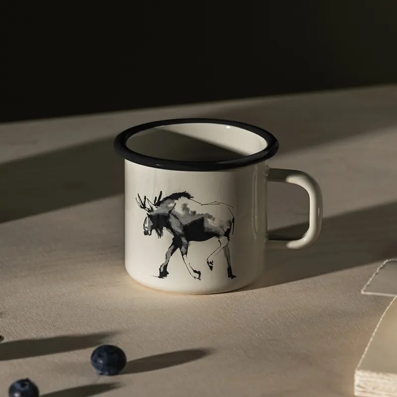 Hrnček Moose 0,37l, smalt / béžový