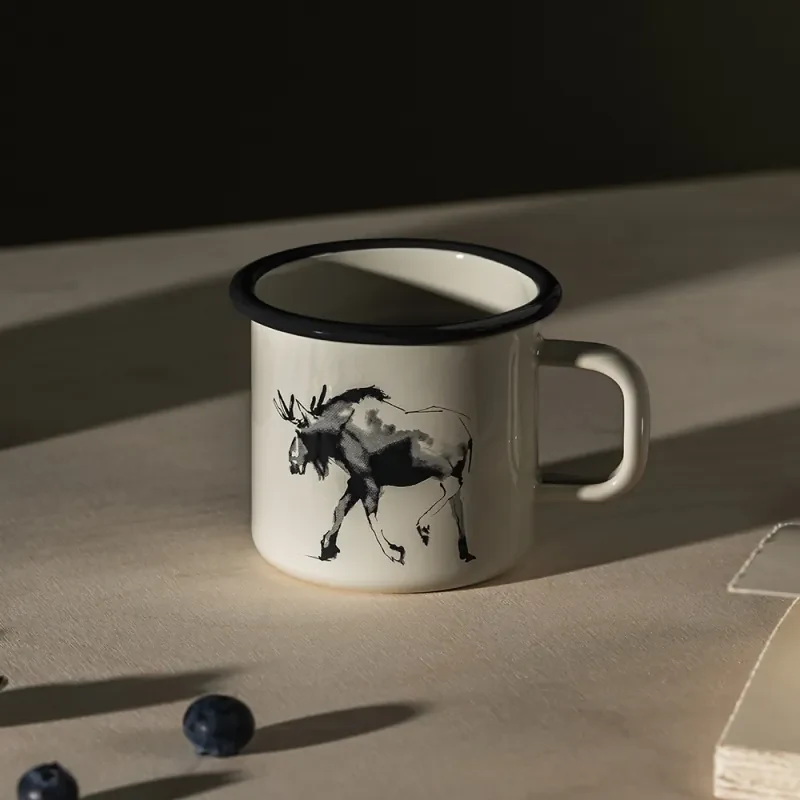 Hrnček Moose 0,37l, smalt / béžový