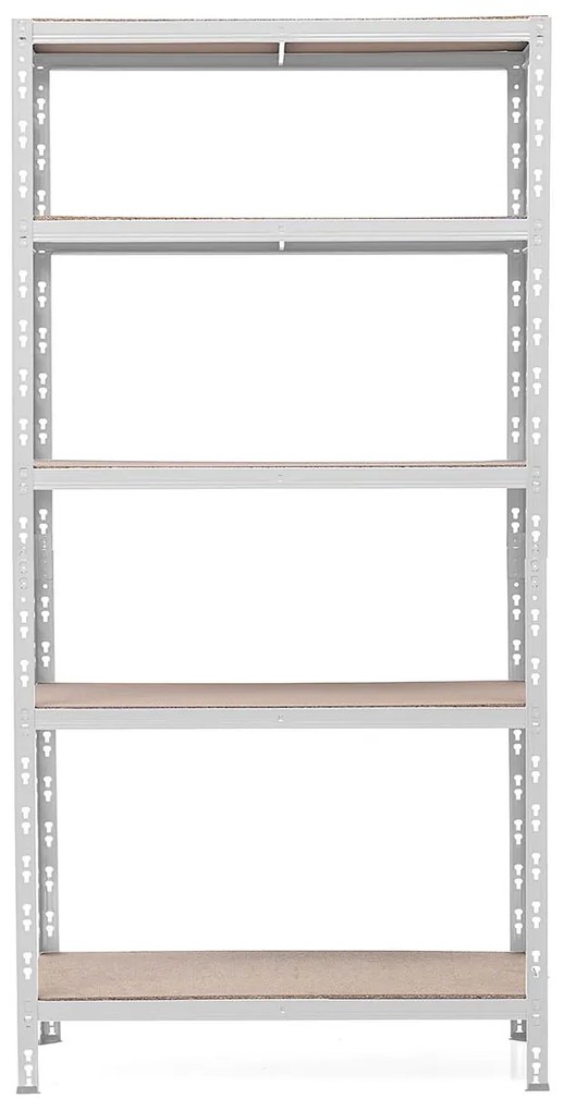SUPER EKO HIT - Policový regál Trestles RNDU-KUI 1800x900x500, nosnosť 875 kg, 5 políc, biely