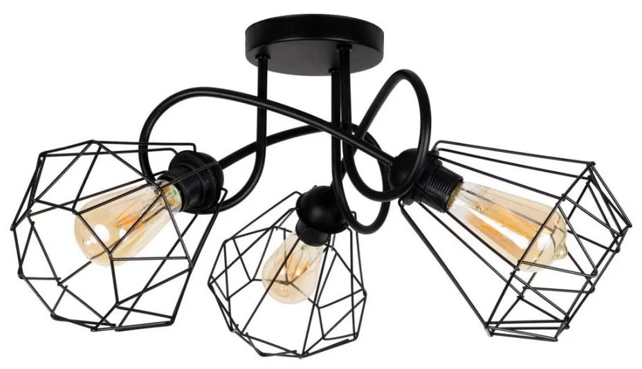 Prisadený luster DIAMENT 3xE27/60W/230V