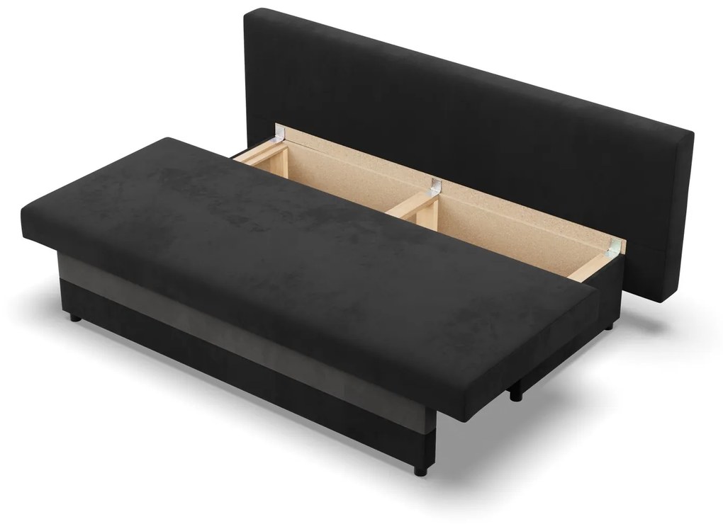 Veľká rozkladacia pohovka SONY model 2 Čierna/sivá