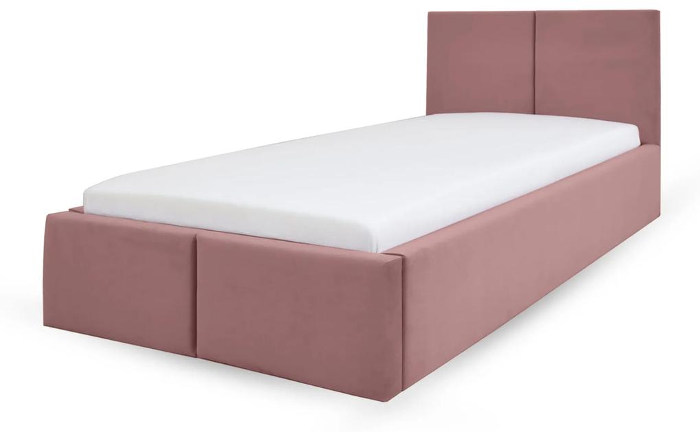GM Čalúnená posteľ Izabela 90x200 - ružová