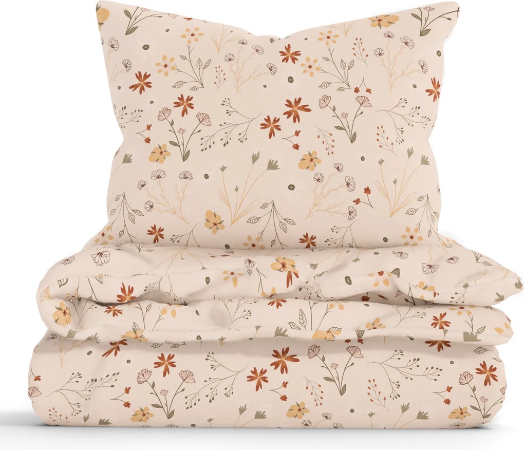 Francúzske bavlnené obliečky Renforcé - Vanessa béžová