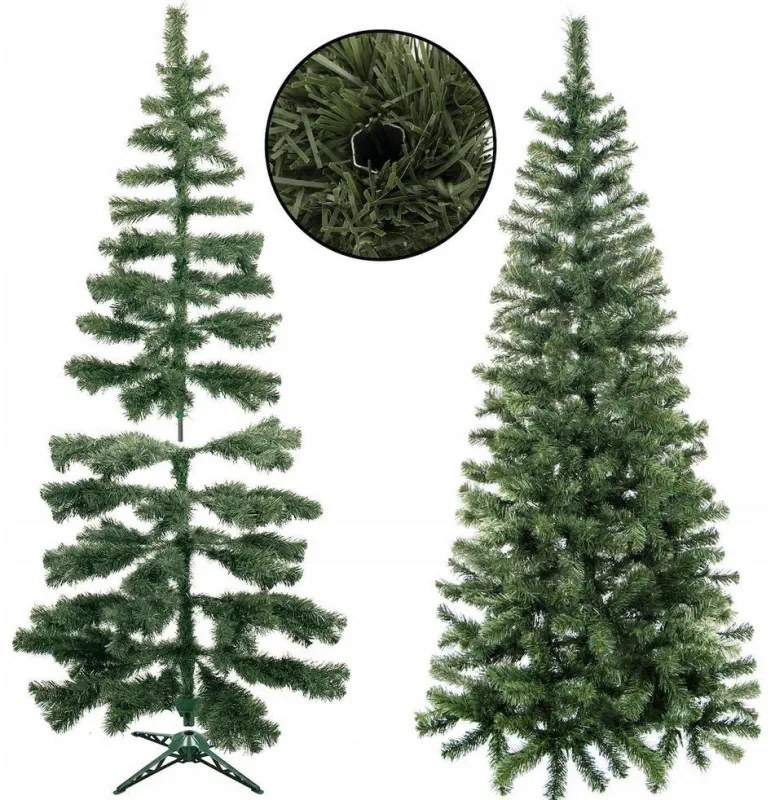 SPRINGOS Vianočný stromček Jedľa zelená 180 cm