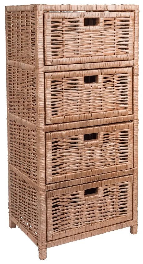 ČistéDřevo Prútená komoda prírodná I