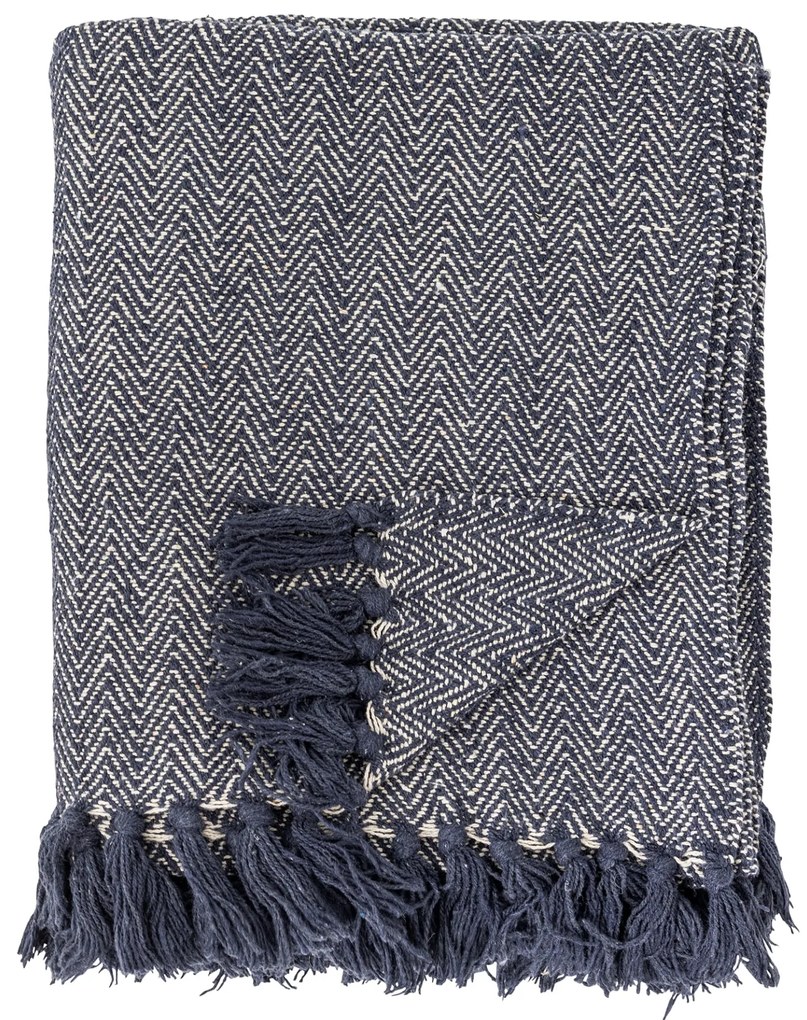 Bloomingville Prehoz z recyklovanej bavlny Herringbone 130 x 160 cm