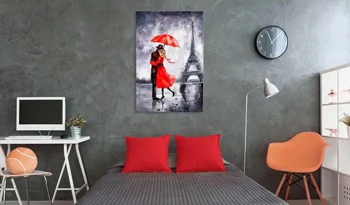 Obraz - Love in Paris Veľkosť: 80x120, Verzia: Na talianskom plátne