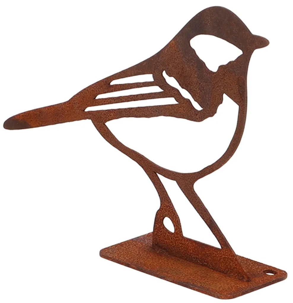 Záhradná kovová figúrka Rumi, 10x14x3,5 cm, hnedá