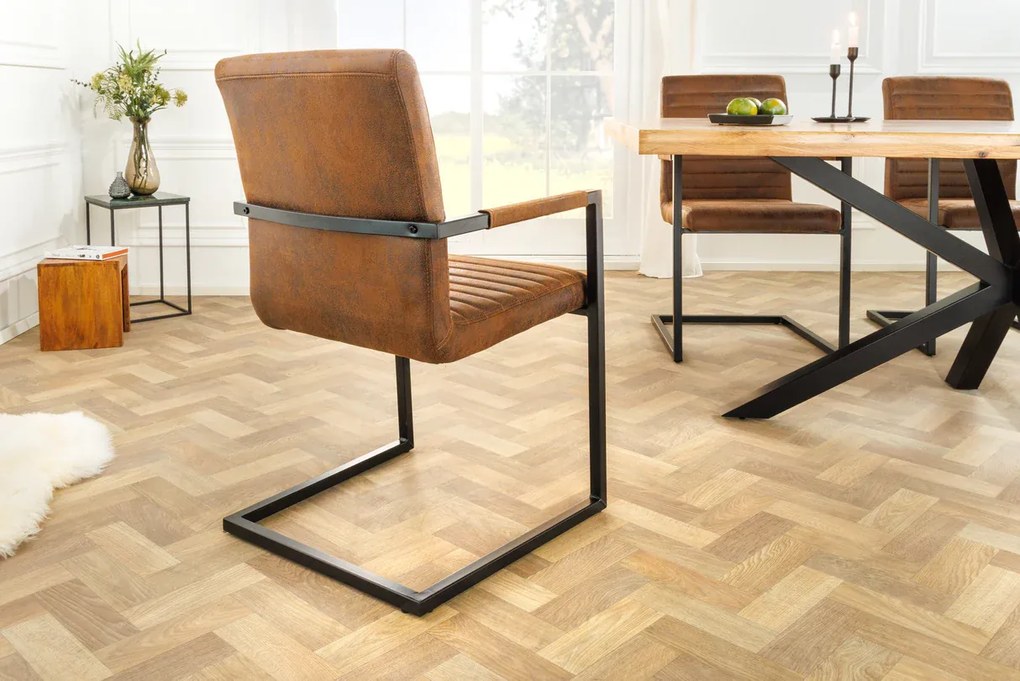 Dizajnová stolička LOFT hnedá