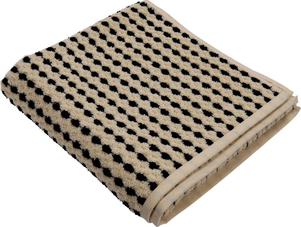 XXXLutz UTERÁK, 70/140 cm, čierna, écru Dieter Knoll - Kúpeľňový textil - 006792016004