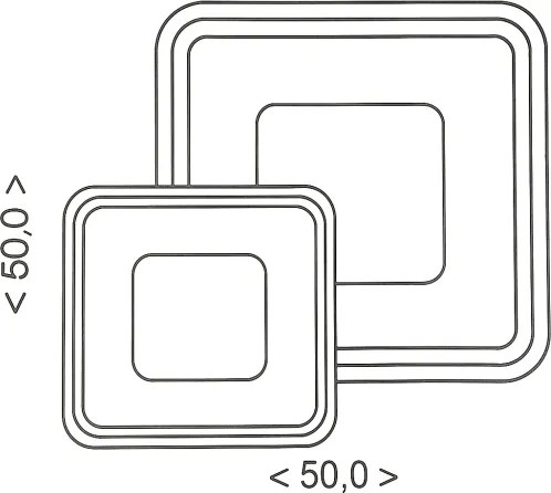 Brilagi - Stmievateľné stropné svietidlo TANDORA LED/49W/230V 3000-6000K + diaľkové ovládanie