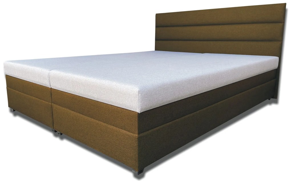 Manželská posteľ 180 cm Rebeka (so sendvičovými matracmi) (čokoládovo-hnedá). Vlastná spoľahlivá doprava až k Vám domov. 1030895