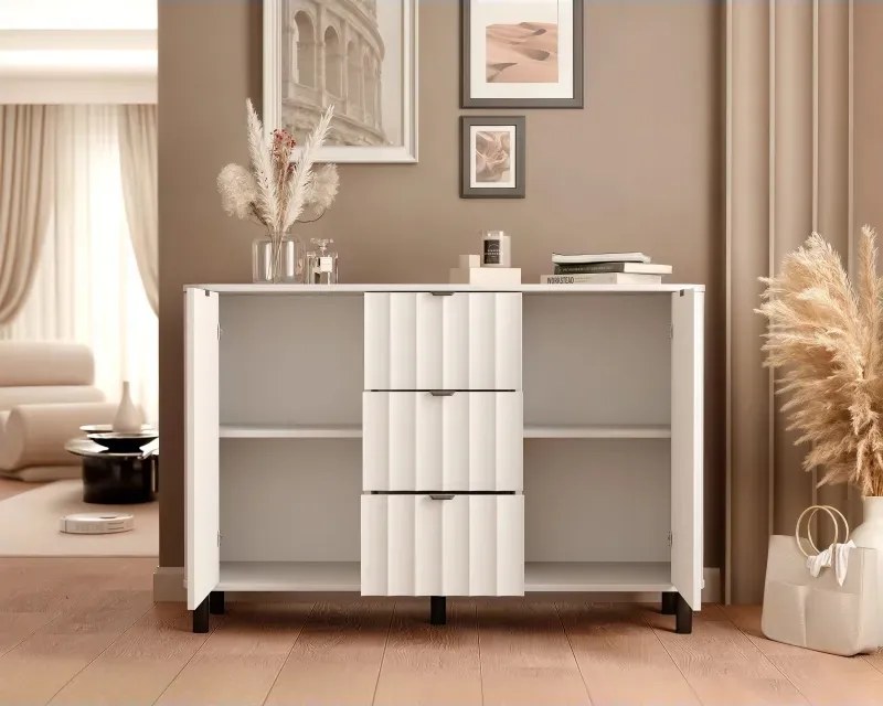 Moderná komoda ONUR 137cm biela