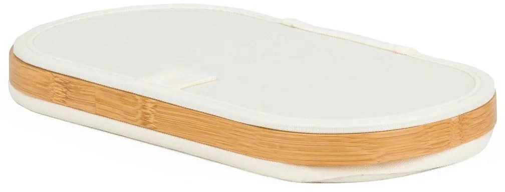 Úložný box G21 30 x 15 x 15 cm, bambusový s vekom, béžový