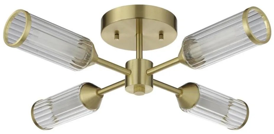 Endon 106946 - Prisadený luster TOUR 4xG9/3W/230V mosadz