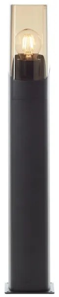 Brilliant - Vonkajšia lampa MINOU 1xE27/10W/230V 60 cm IP44 čierna/dymová